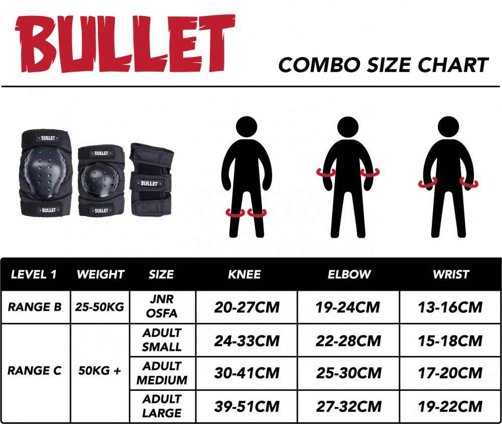 Bullet - Triple Pad Set Standard Adult