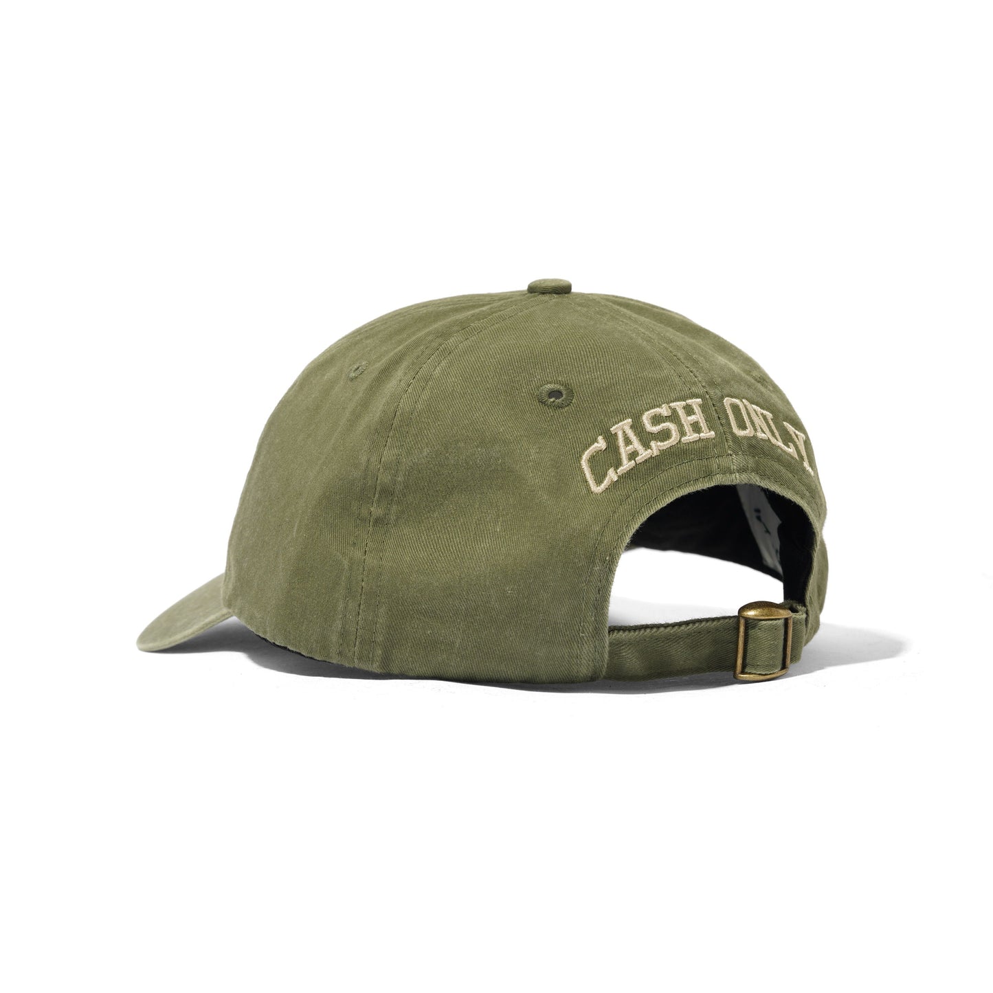Cash Only - Campus 6 Panel Cap Washed Olive