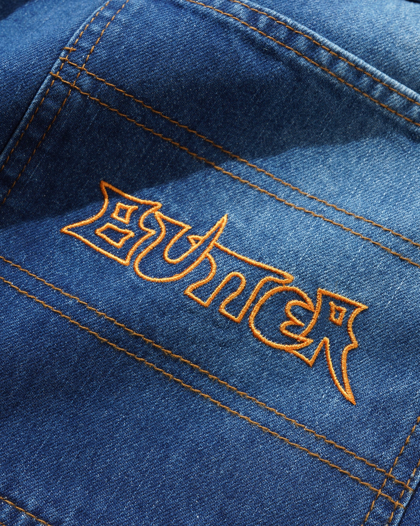 Butter Goods - Encounter Denim Shorts Washed Slub Blue