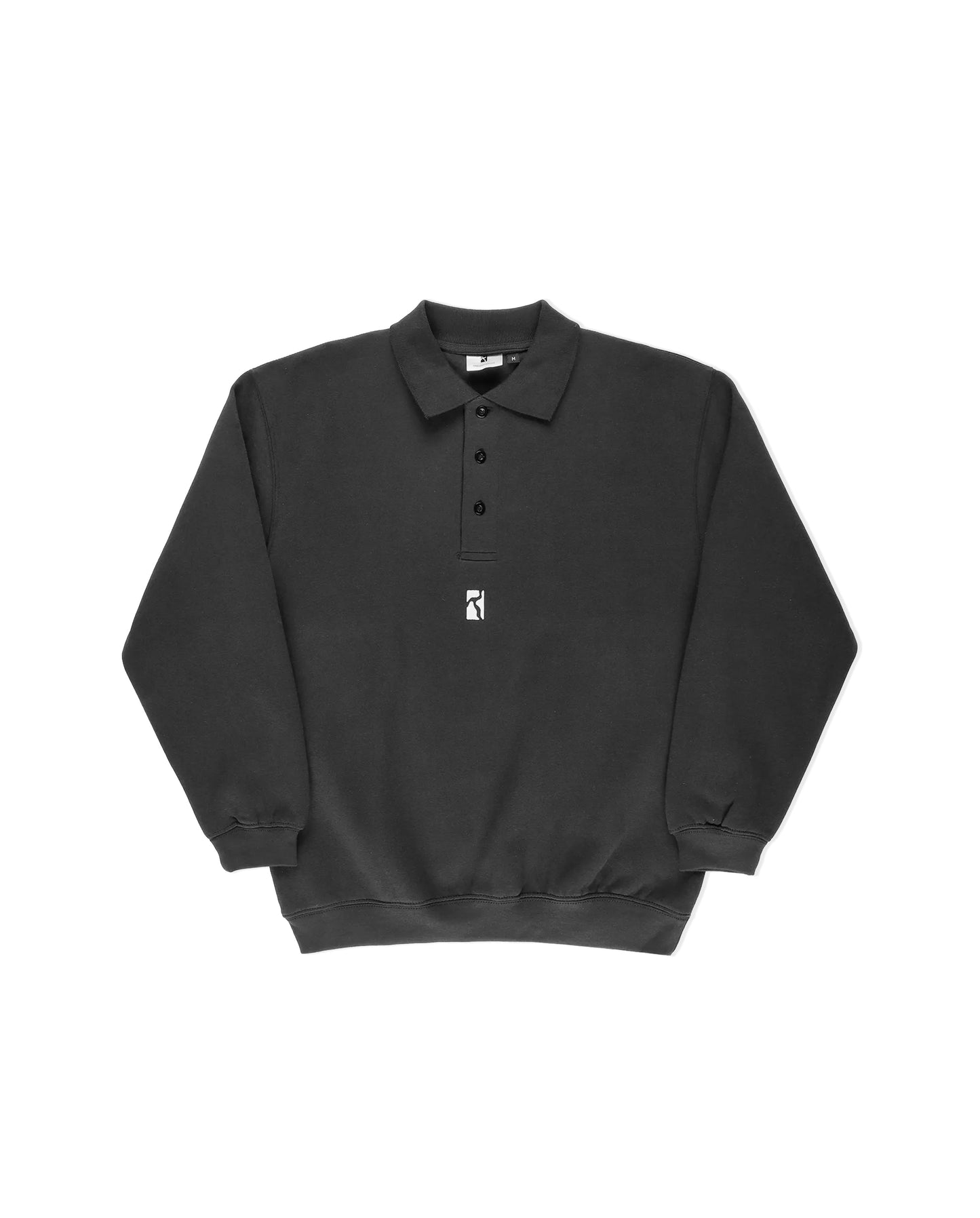 Poetic Collective - Heavy Polo Sweat Black