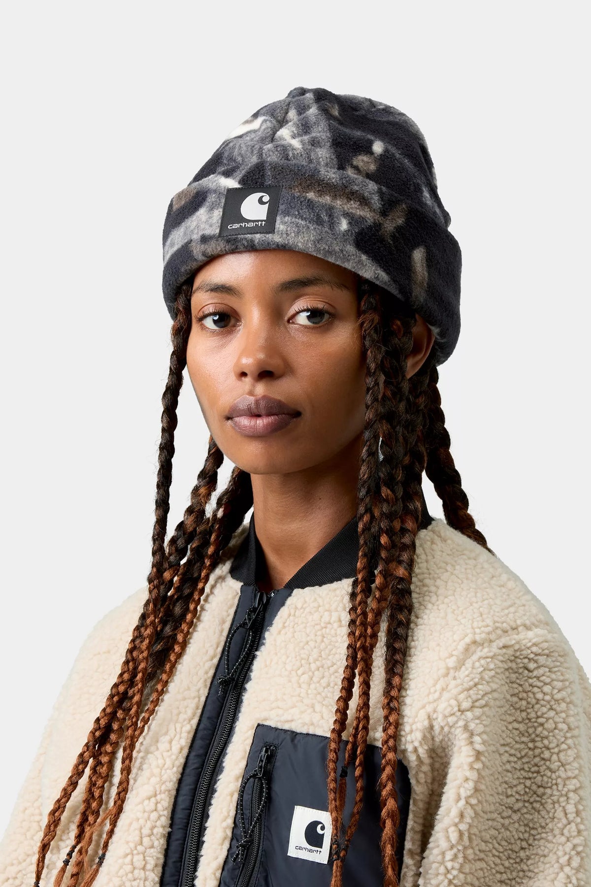Carhartt - Blevin Beanie Camo Feather Tree Black
