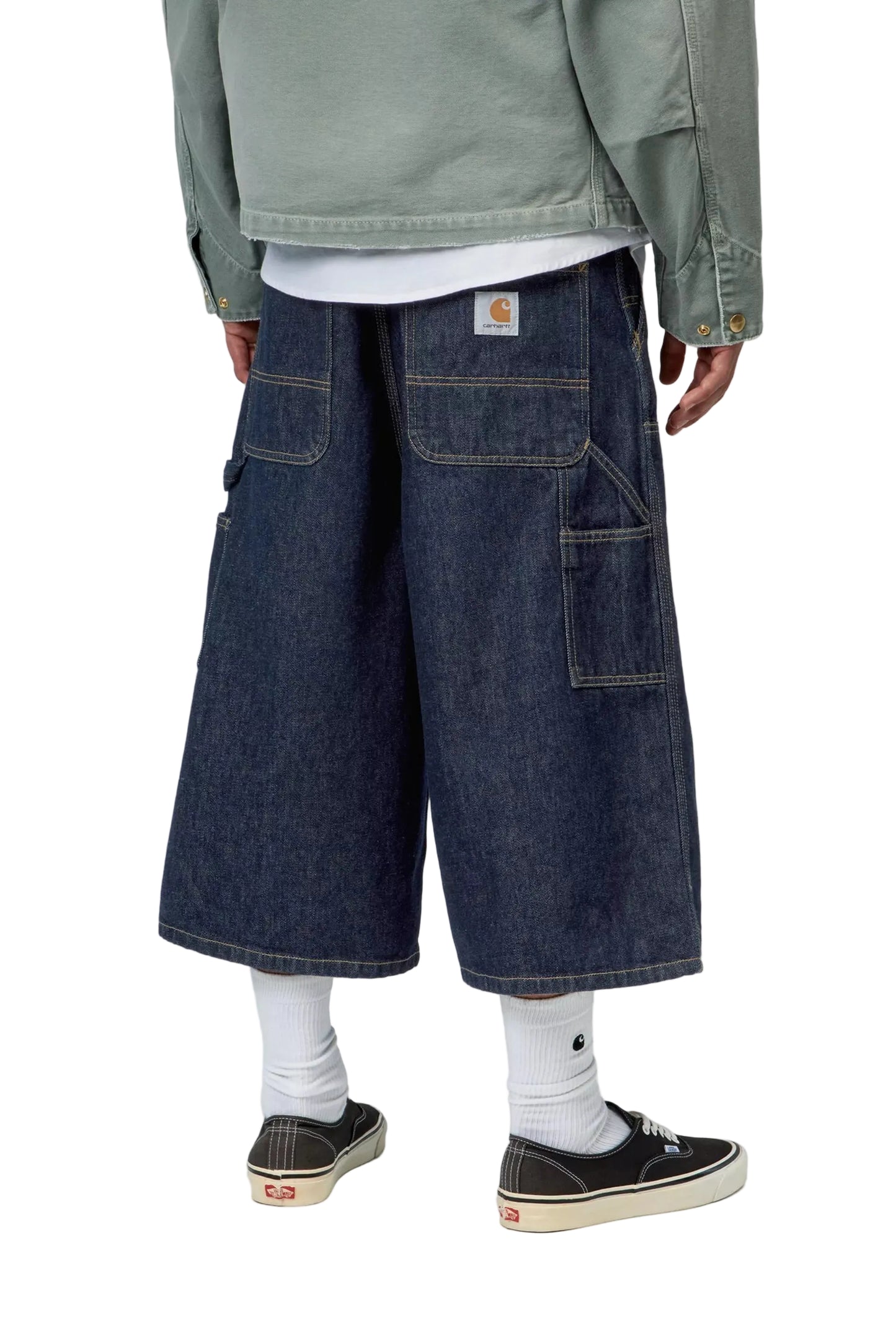 Carhartt - OG Double Knee Long Short Blue Rinsed