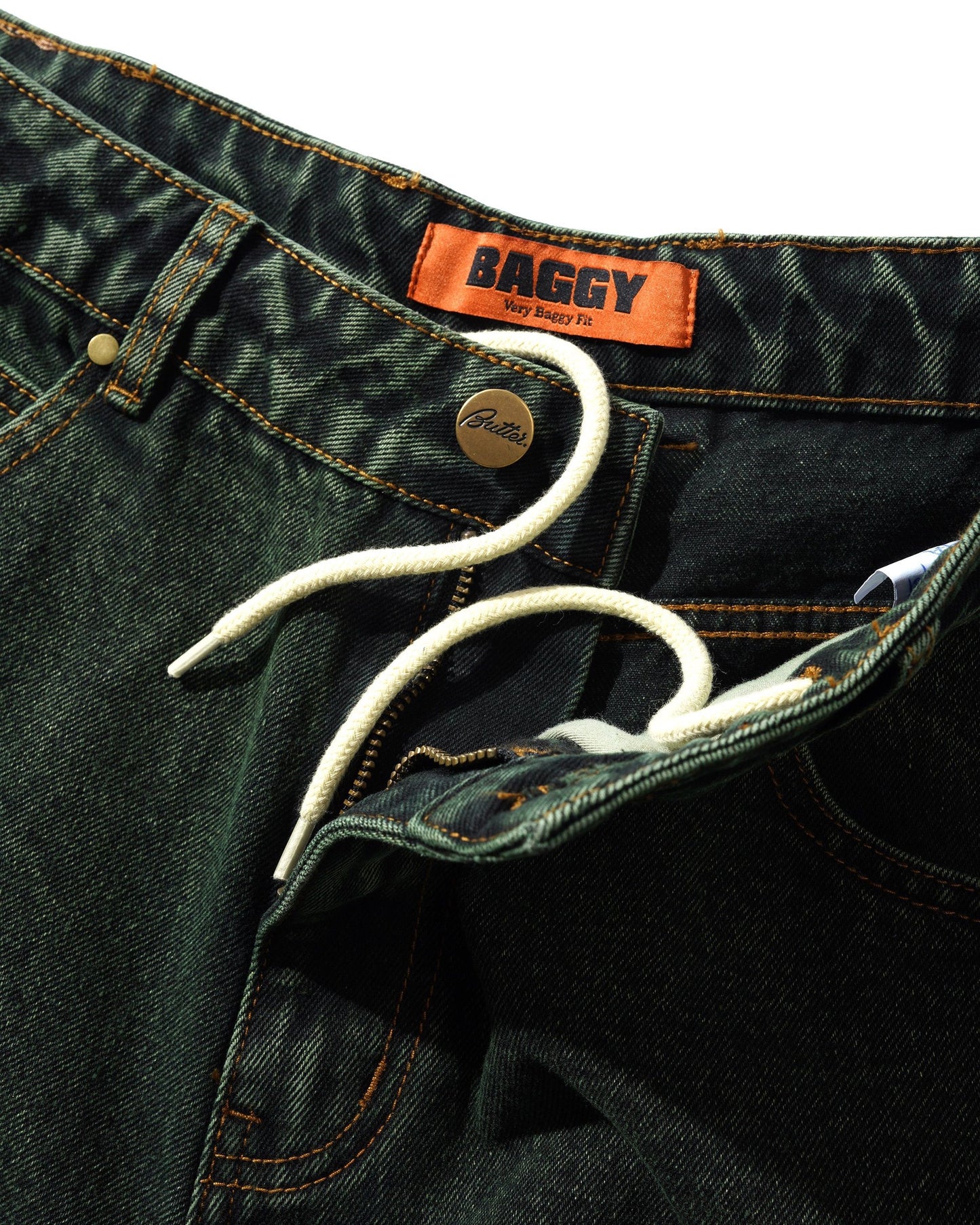 Butter Goods - Lock Baggy Denim Jeans Washed Ivy