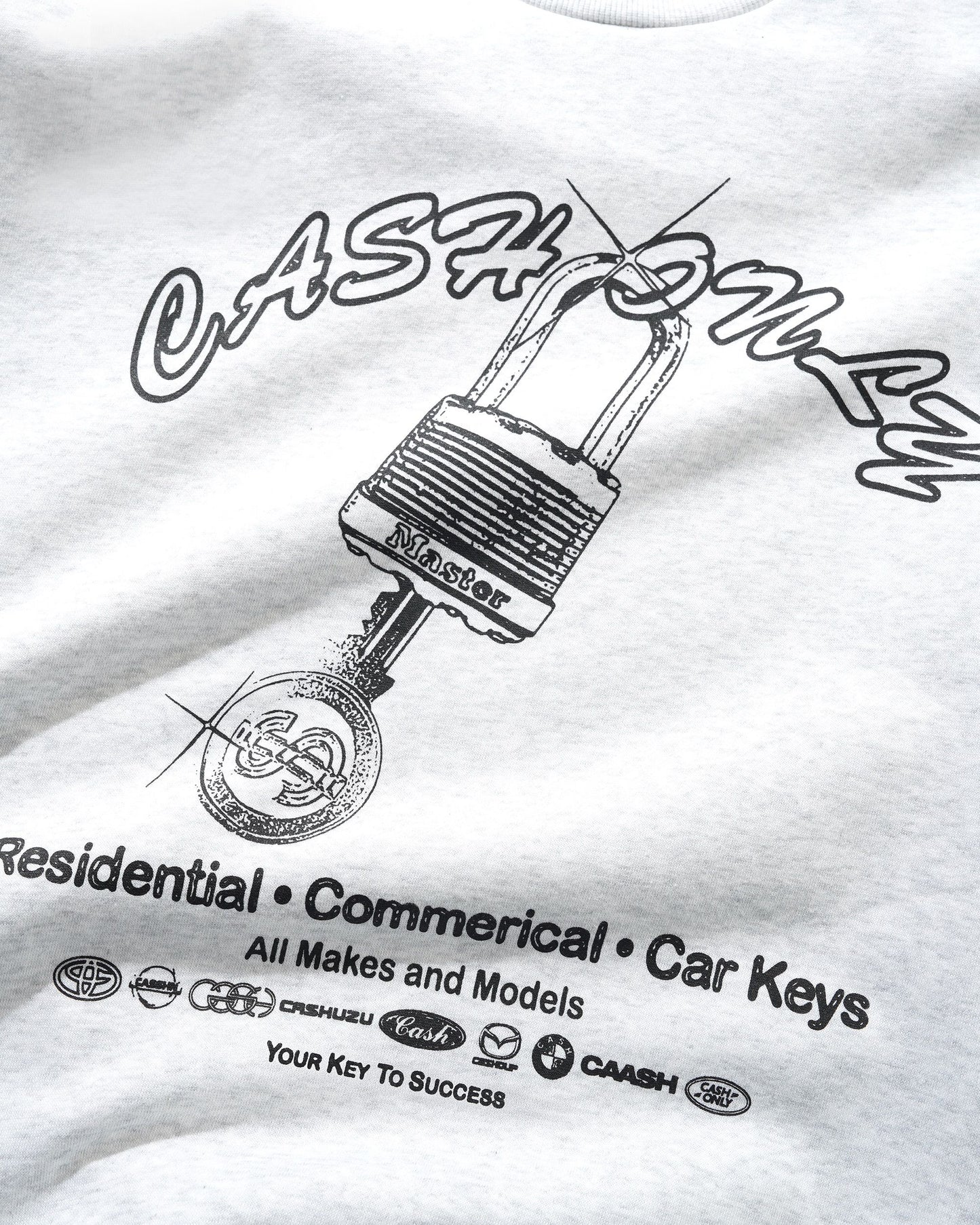 Cash Only - Locksmith Crewneck Ash