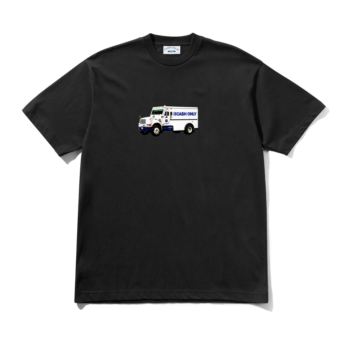 Cash Only - Money Truck Tee Black