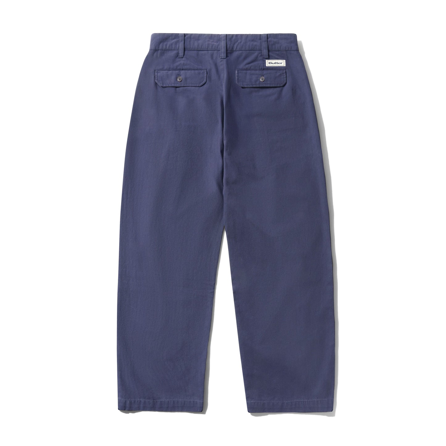Butter Goods - Pleated Trousers Washed Navy