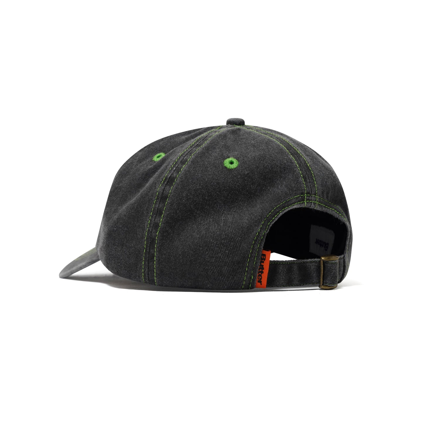 Butter Goods - Rounded Logo 6 Panel Cap Washed Black