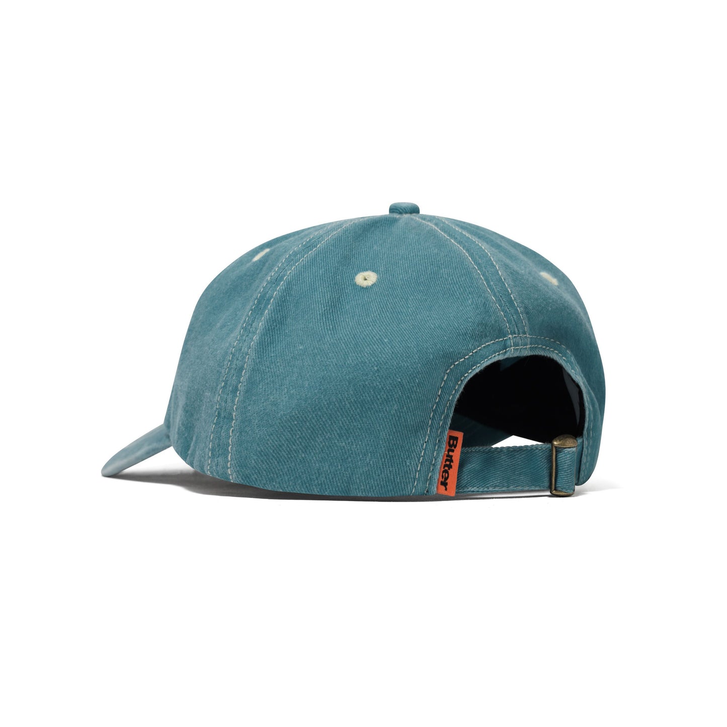 Butter Goods - Rounded Logo 6 Panel Cap Washed Ocean