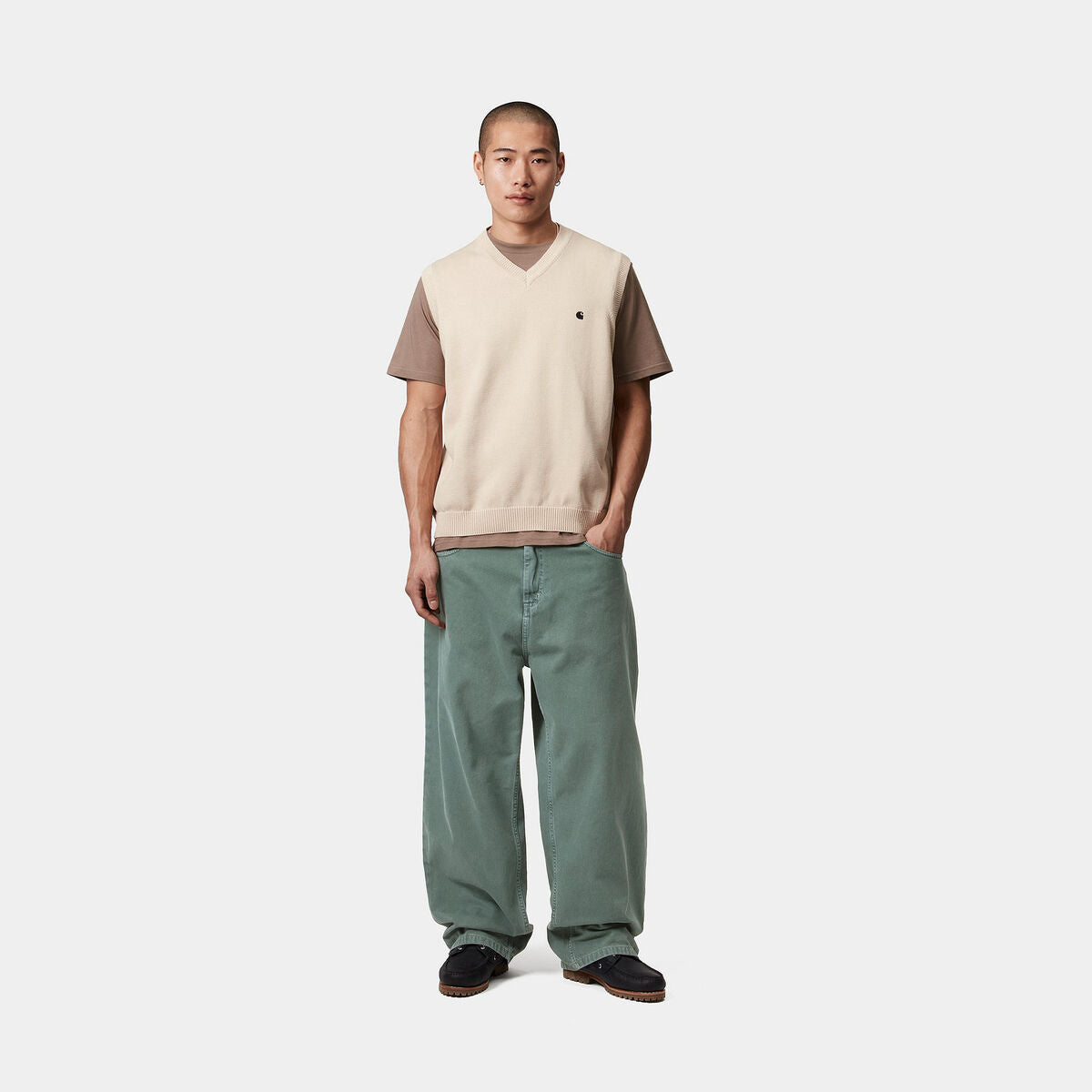 Carhartt - Brandon Pant Twill Silver Pine Stone Dyed