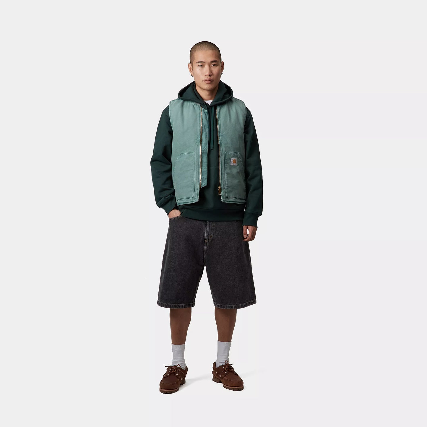 Carhartt - Brandon Short Black Stone Washed
