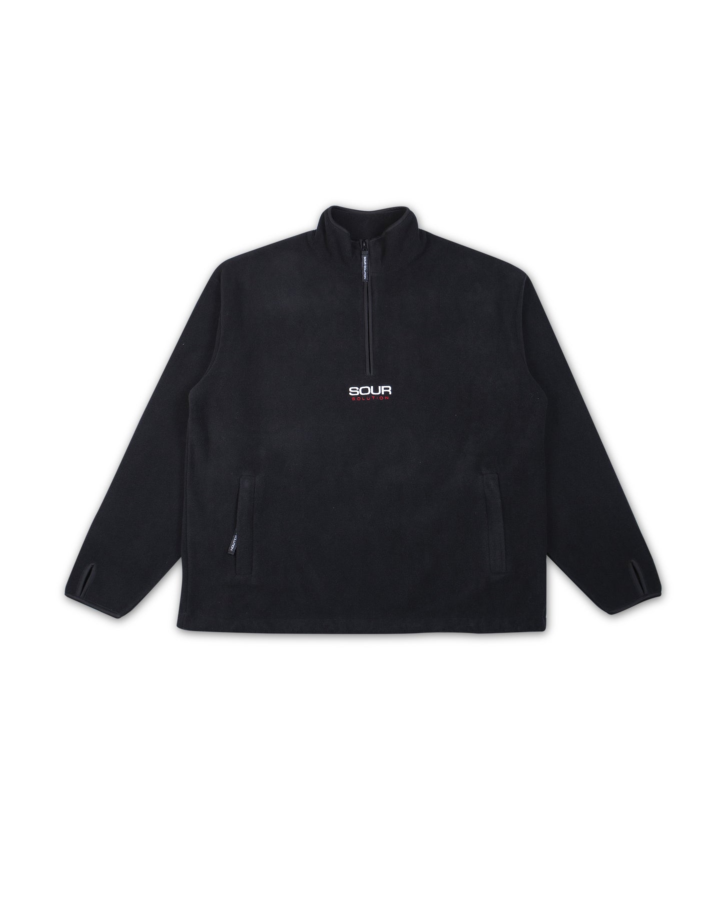 Sour - Half Zip Micro Fleece Black