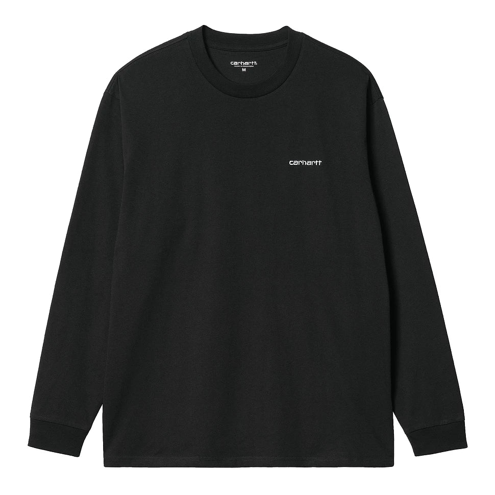 Carhartt - L/S Script Embroidery T-shirt Black