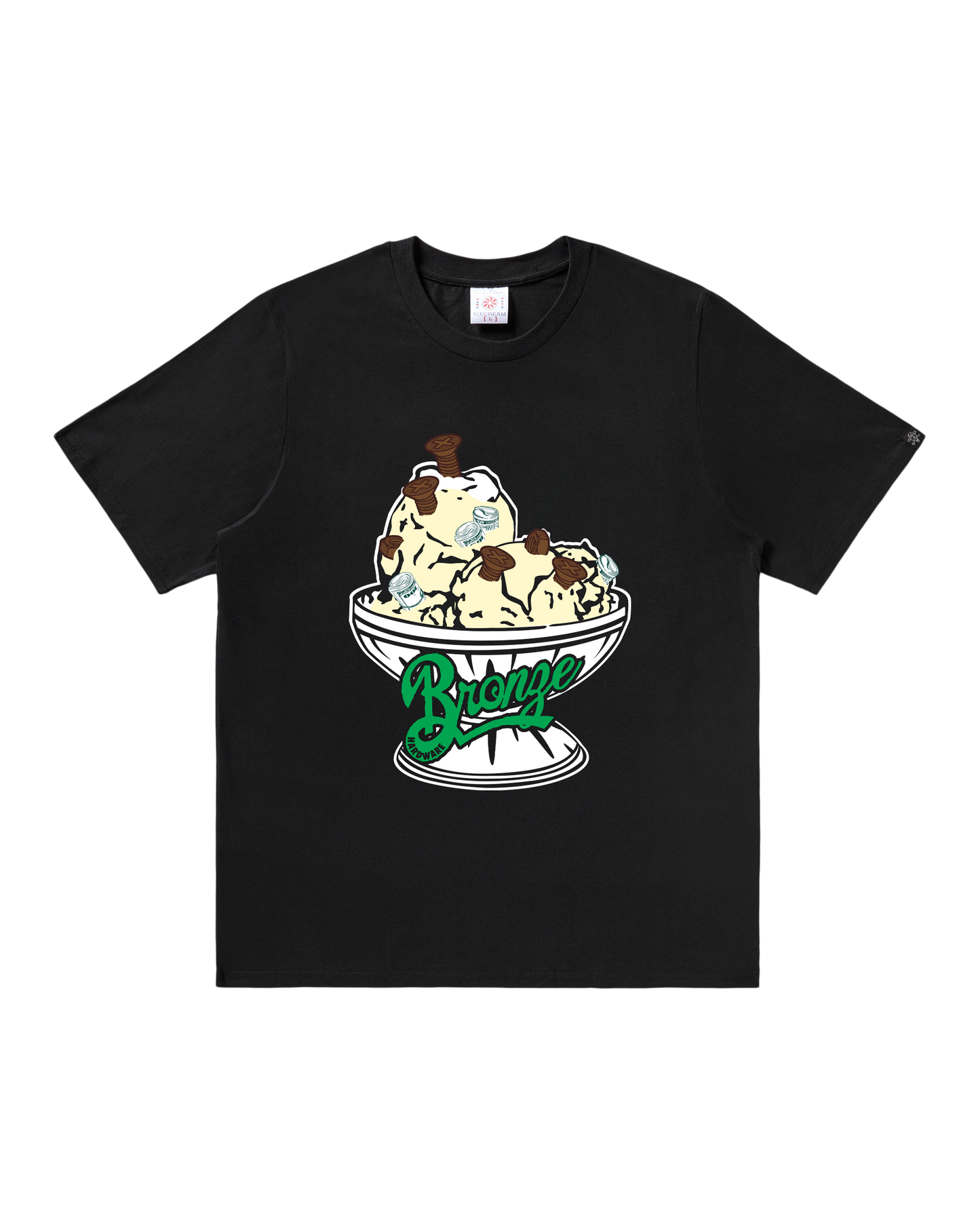 Bronze x Ice Cream - 56,000 Flavors Tee Black