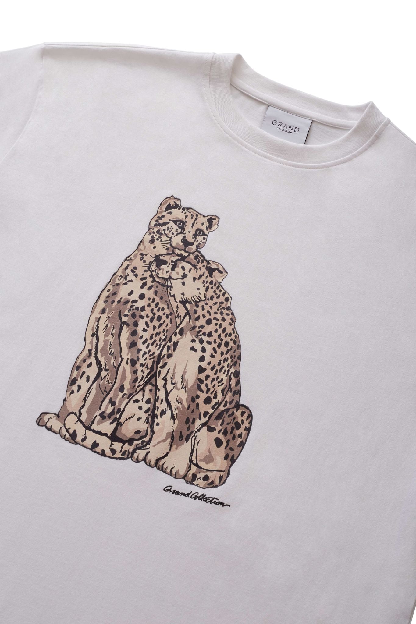 Grand Collection - Snow Leopard Tee White