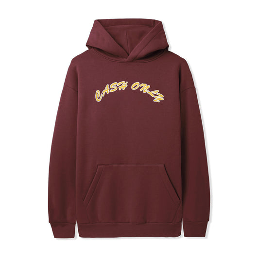 Cash Only - Applique Pullover Hood Maroon