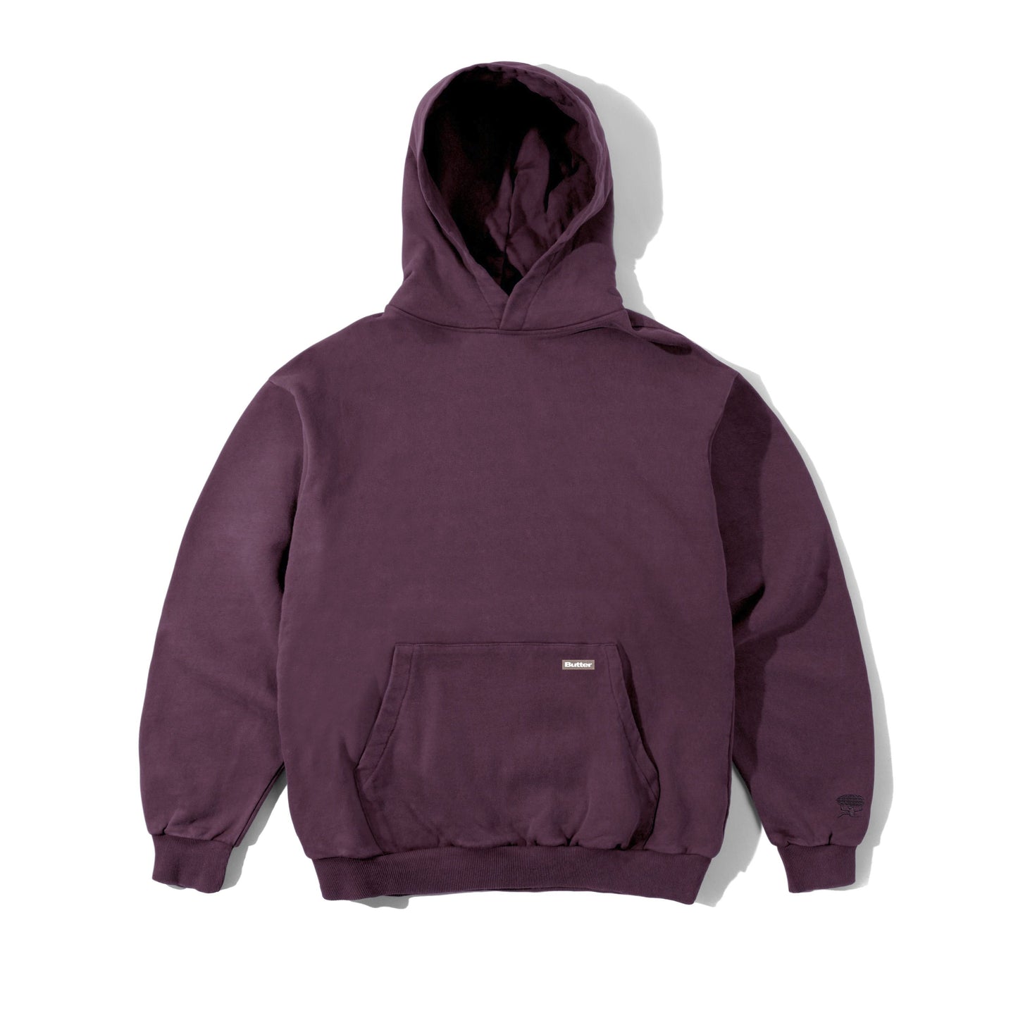 Butter Goods - Basic Pullover Hood Washed Plum