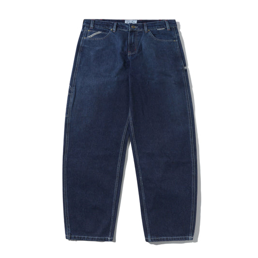 Cash Only - Company Denim Jeans Distress Washed Slub Blue