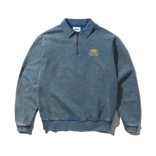 Butter Goods - Corp 1/4 Zip Pullover Navy