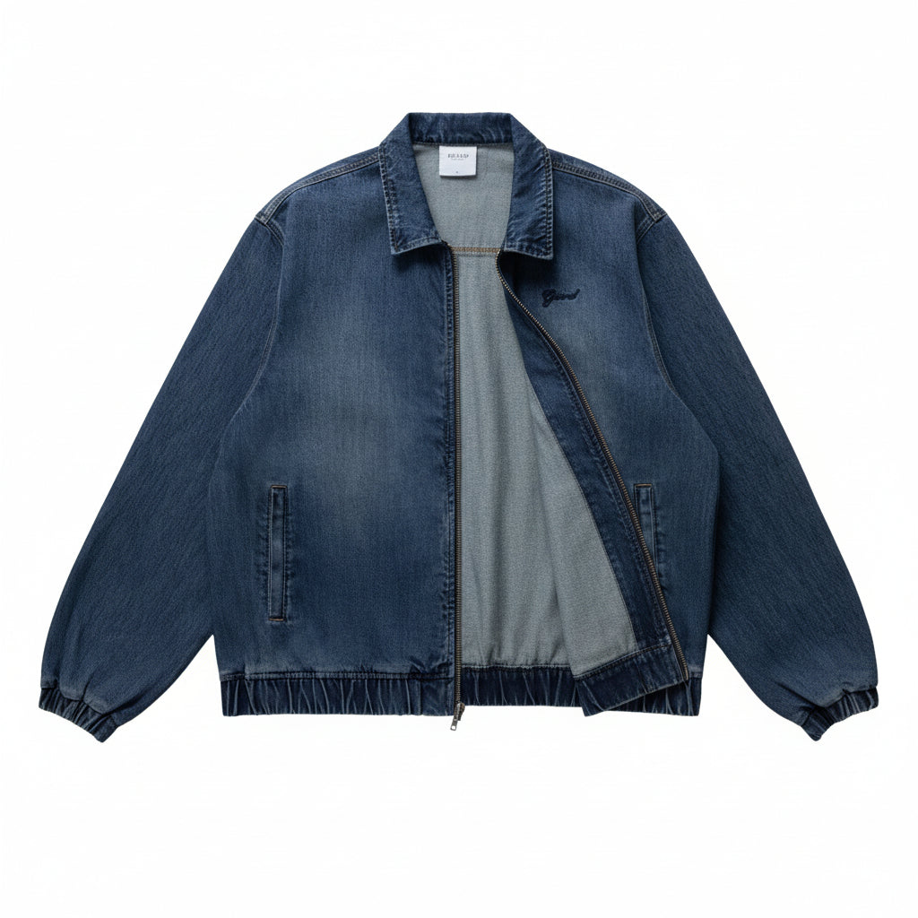 Grand Collection - Denim Jacket Washed Blue