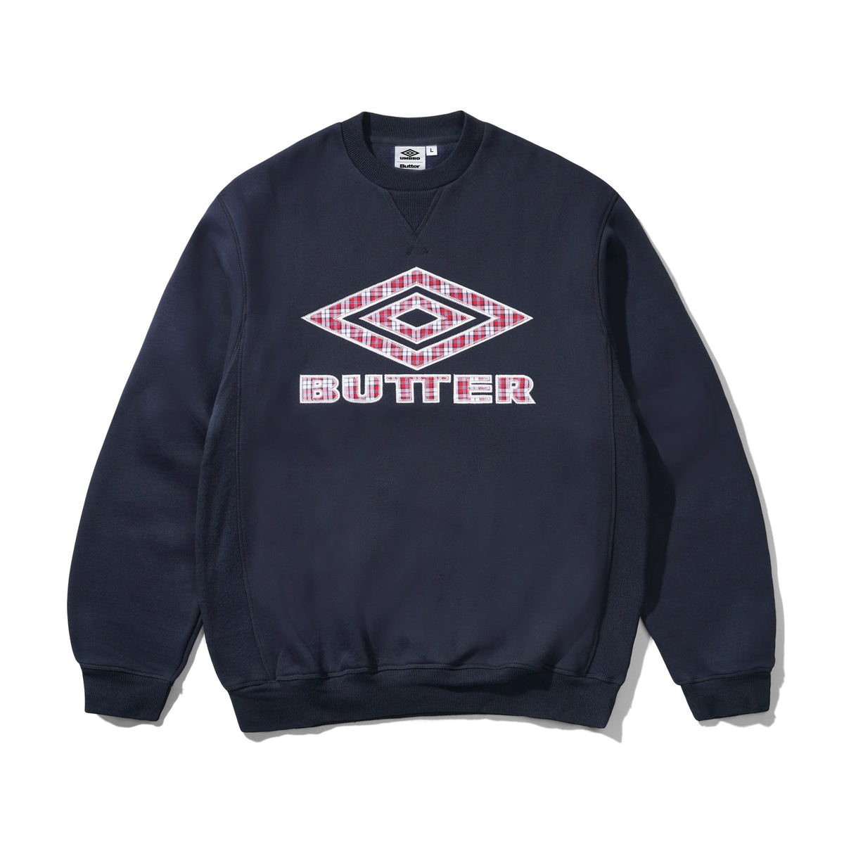 Butter Goods - Butter x Umbro Ciamond Applique Crewneck Navy