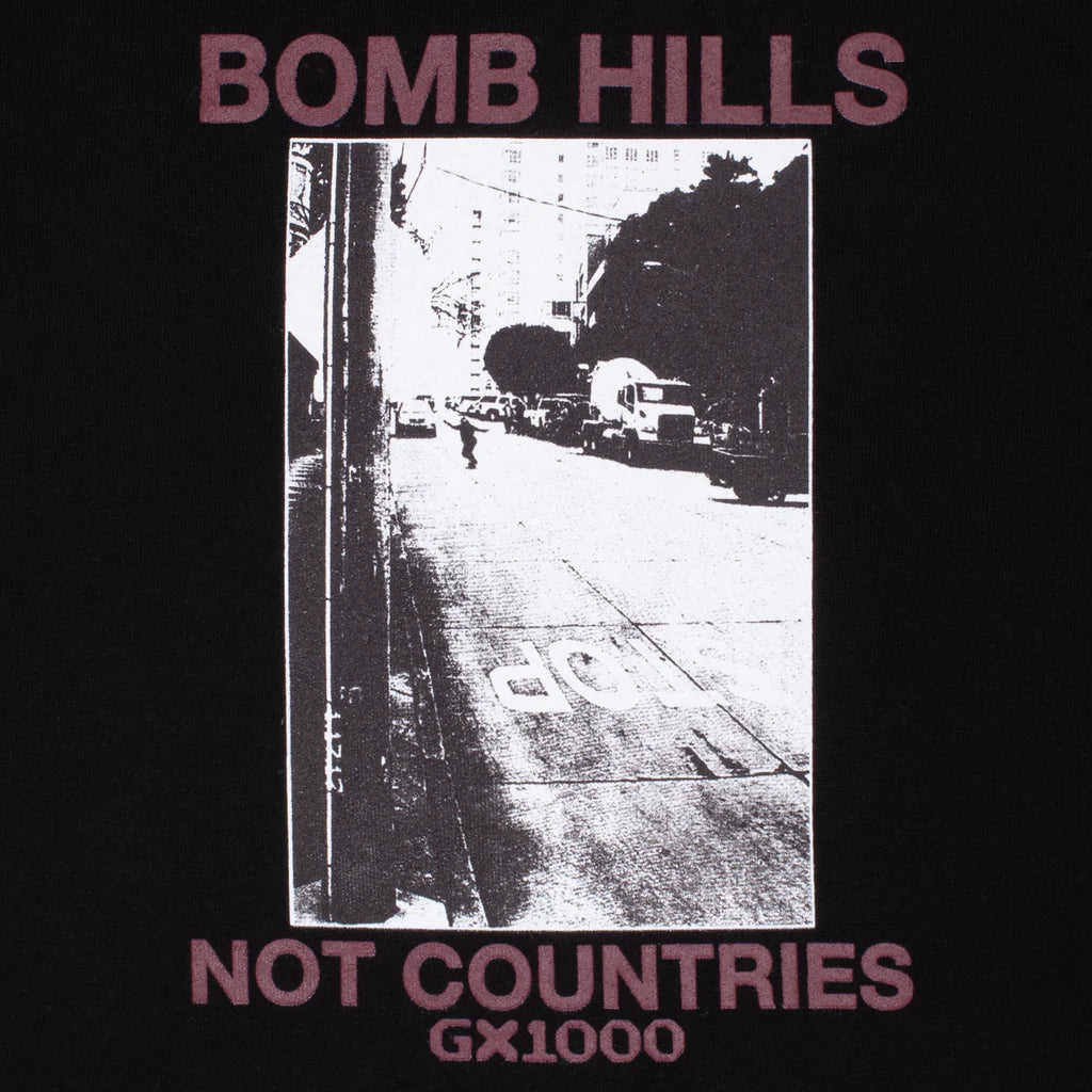 GX1000 - Bomb Hills Not Countries Hoodie Black