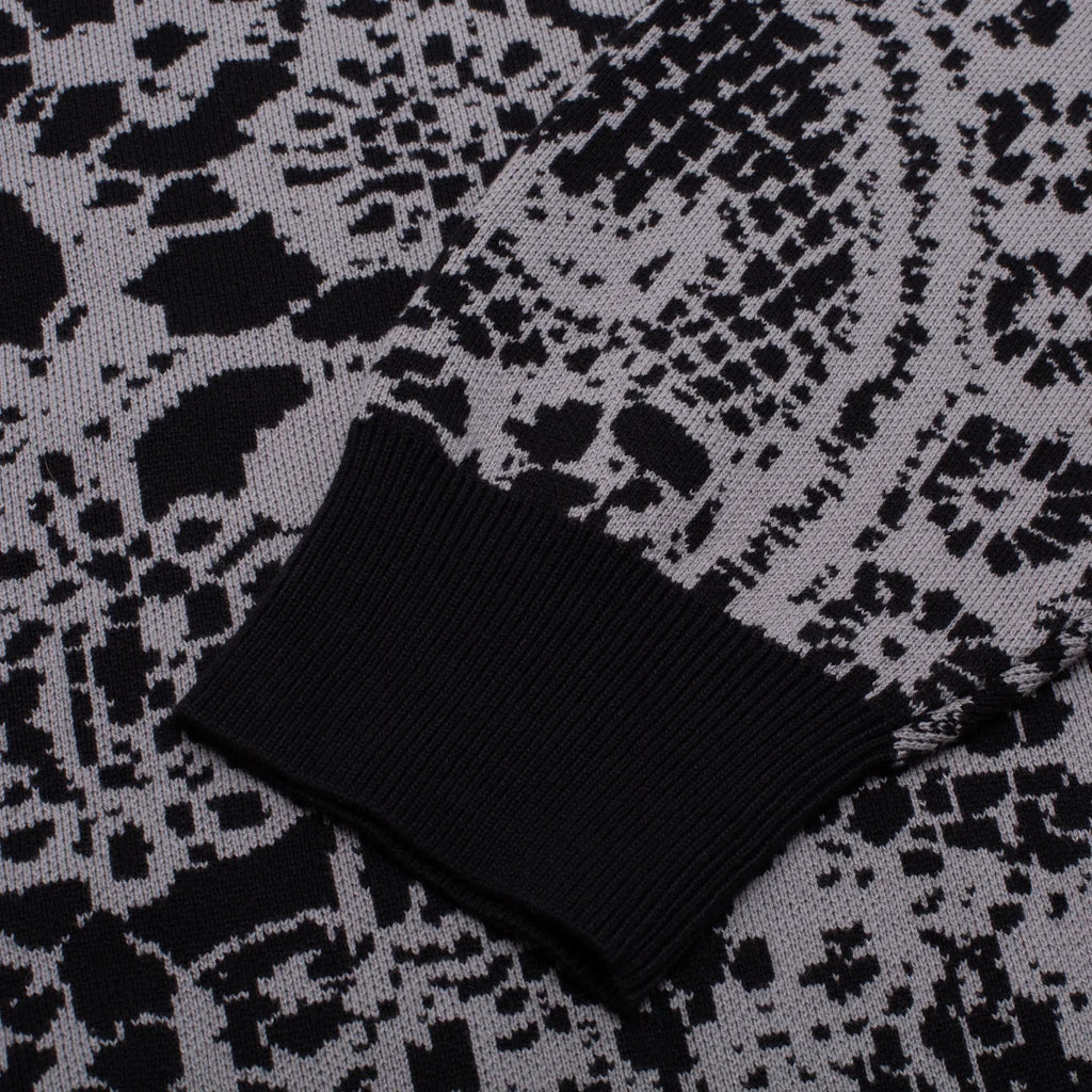 GX1000 - Jacquard Knit Sweater Laced Grey / Black