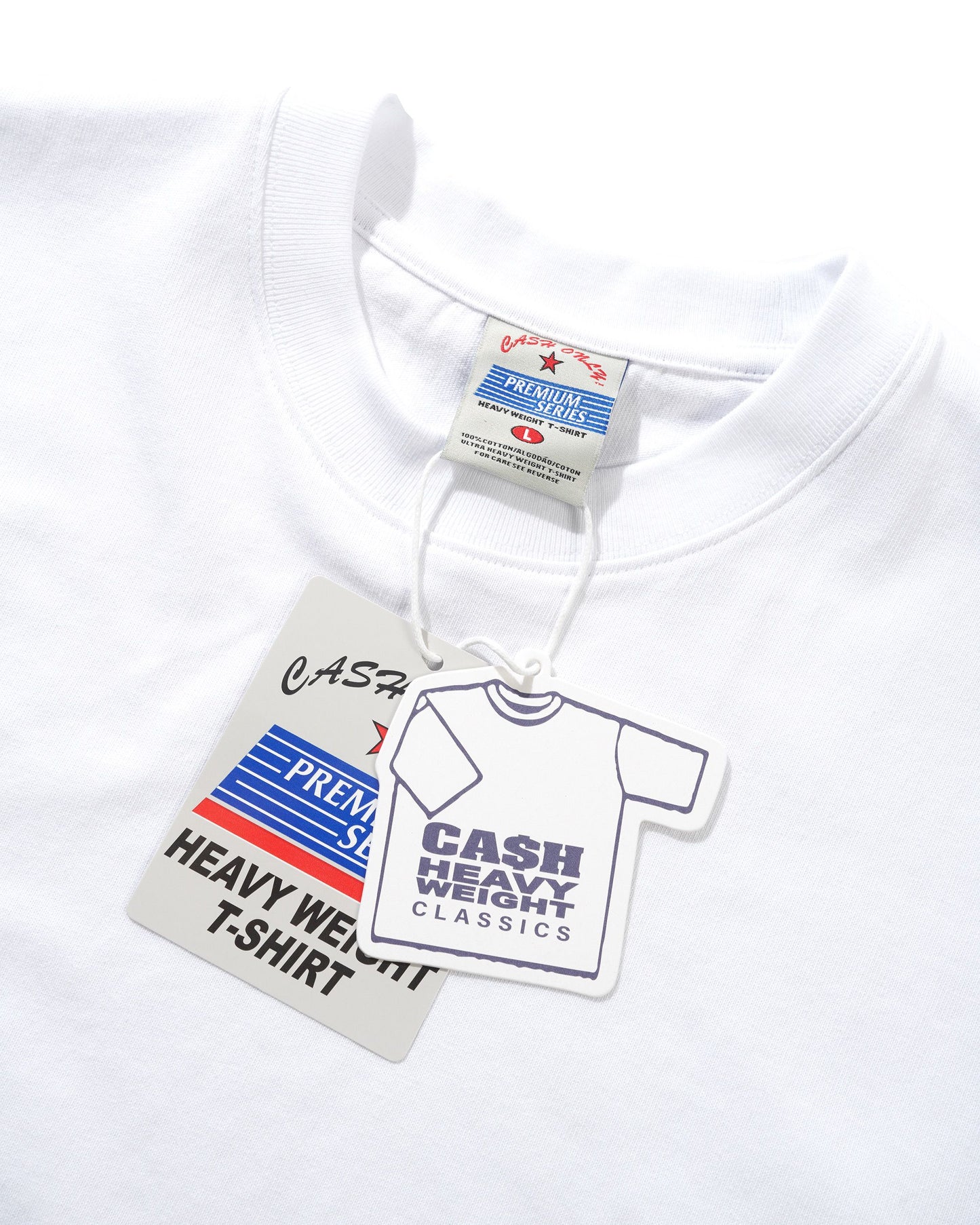 Cash Only - Heavy-Weight Tee White