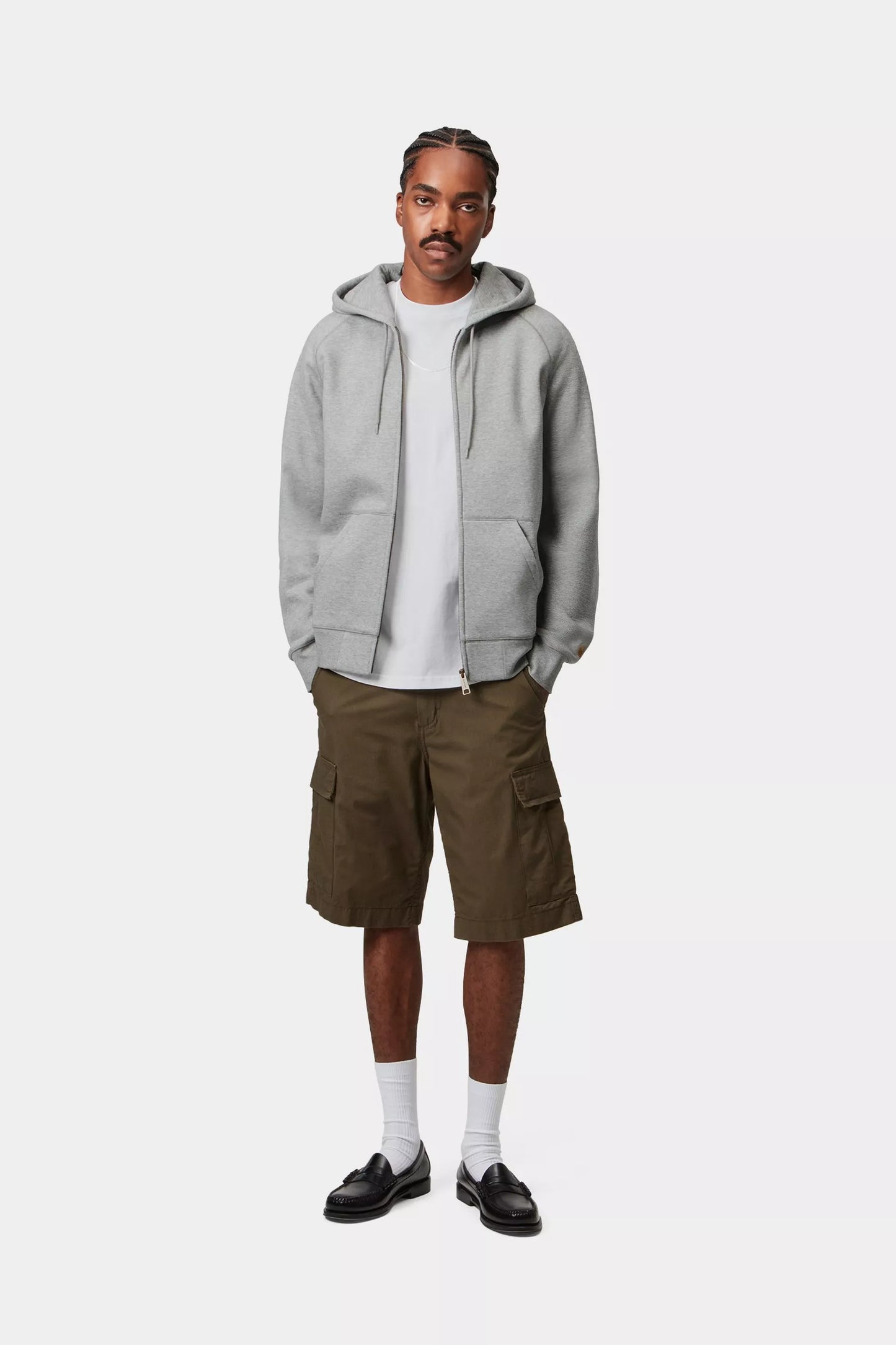 Carhartt - Hooded Chase Jacket Heather Grey