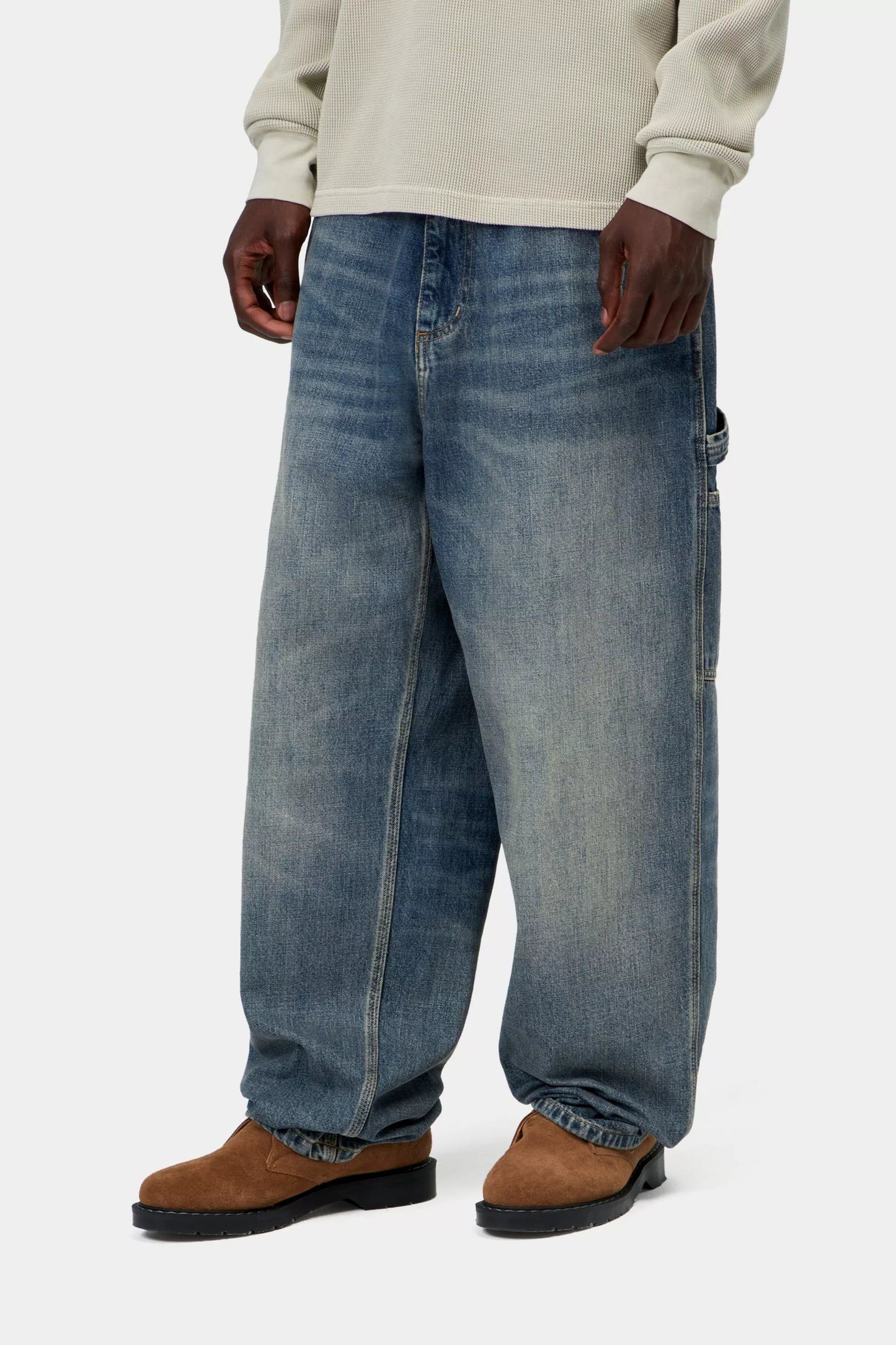 Carhartt - OG Single Knee Pant Blue Worn Used Wash