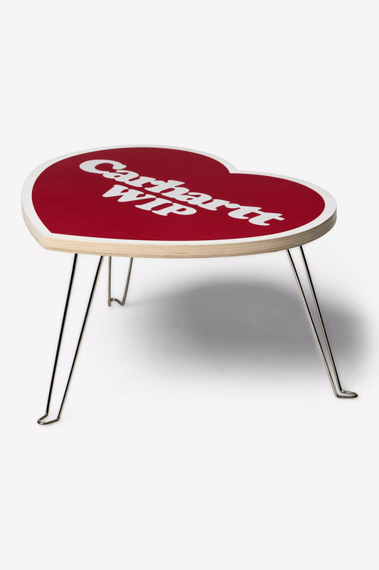 Carhartt - Heart Folding Table Scarlet / White