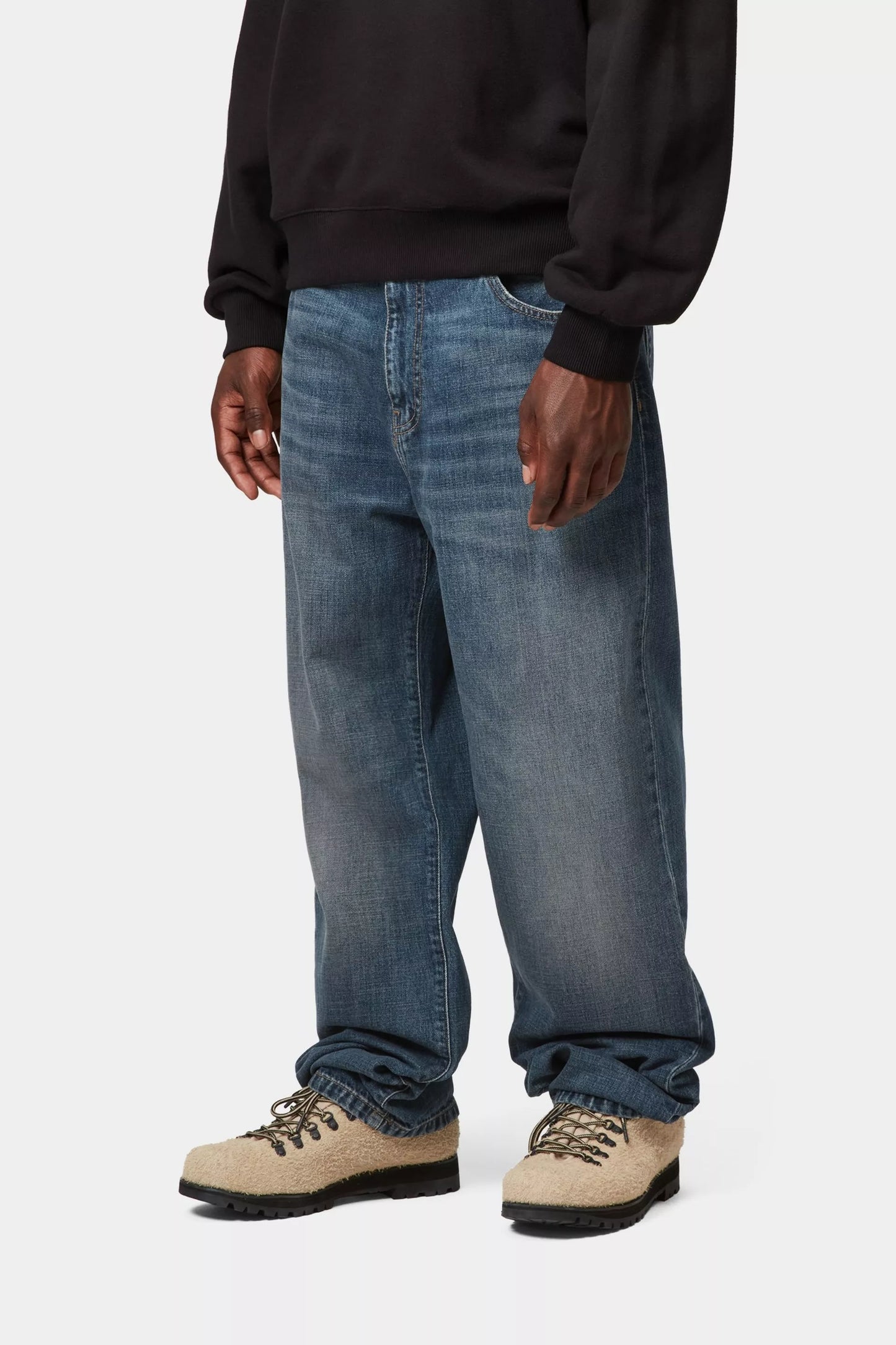 Carhartt - Aaron Pant Blue Dark Used Wash