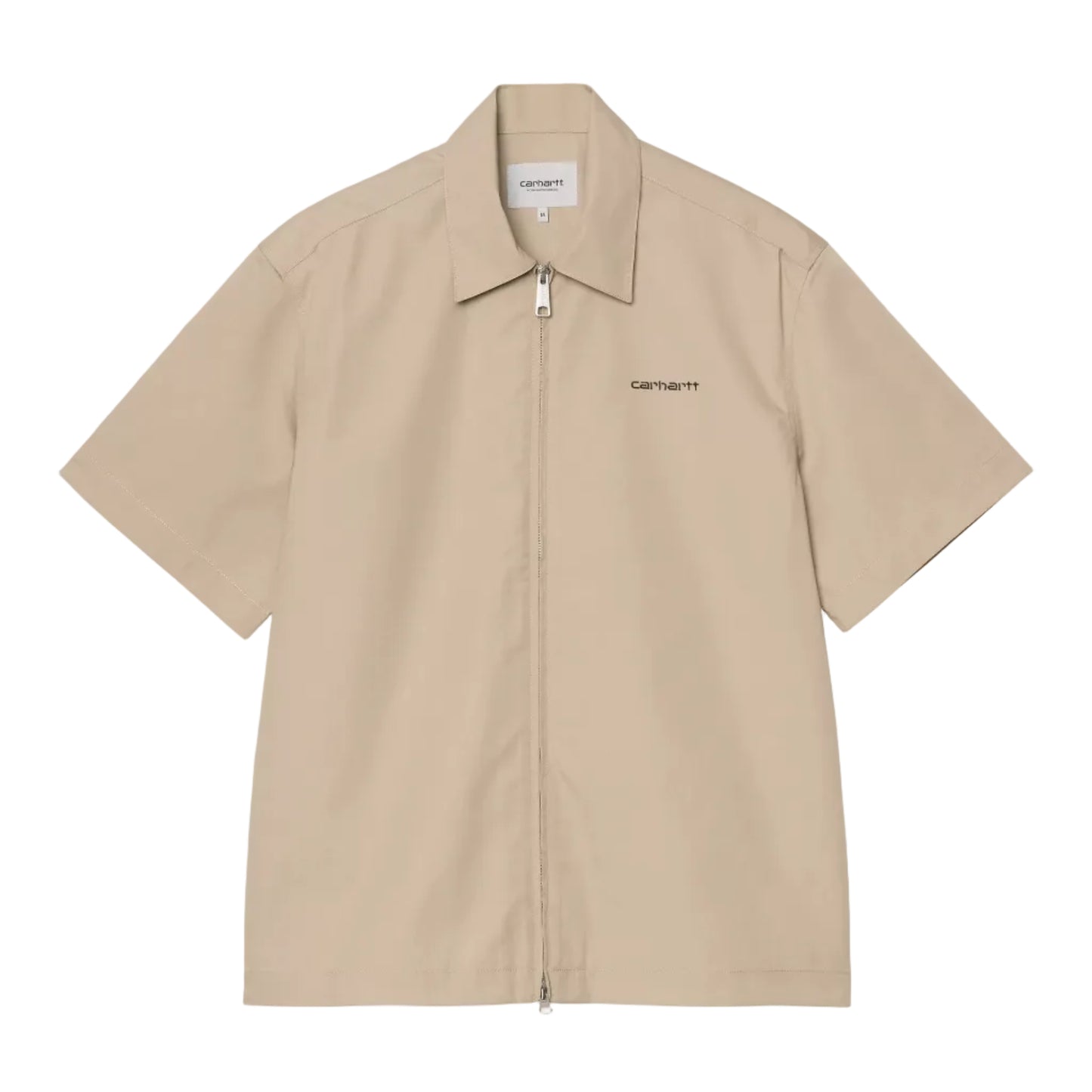 Carhartt - S/S Postal Zip Shirt Iroko / Black
