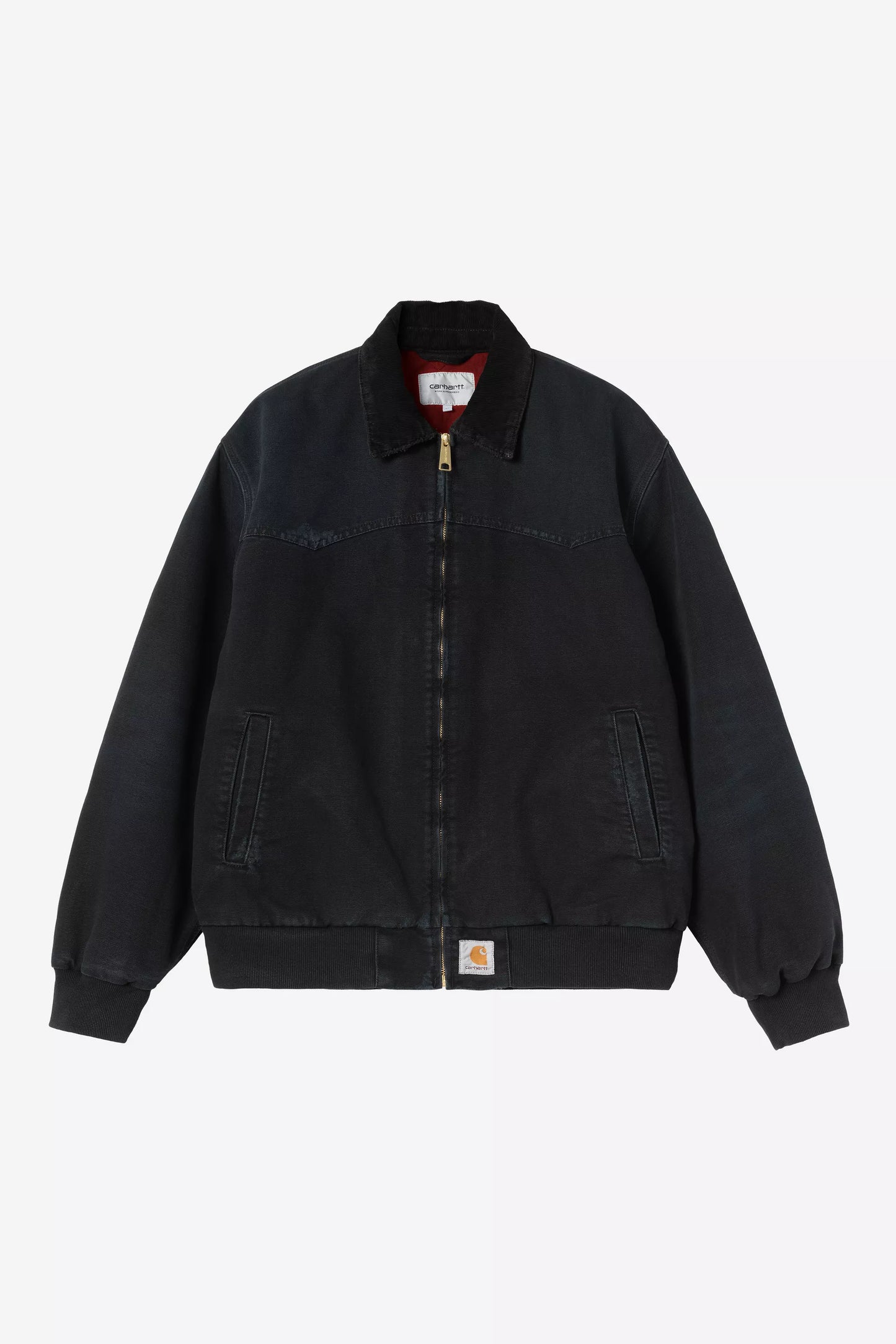 Carhartt - OG Santa Fe Jacket Black/Black Grind Washed