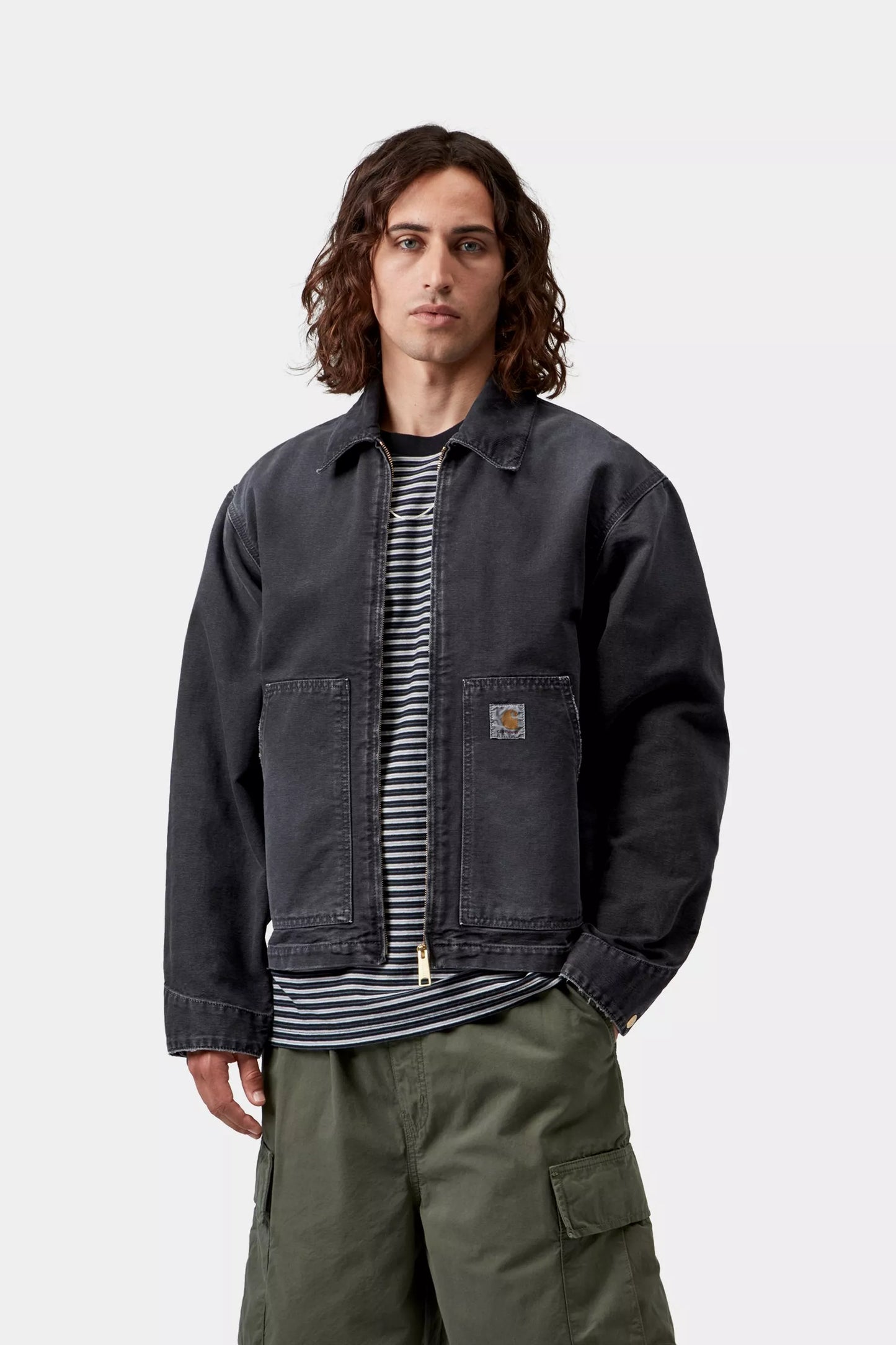 Carhartt - OG Arcan Jacket Black / Black destroy wash