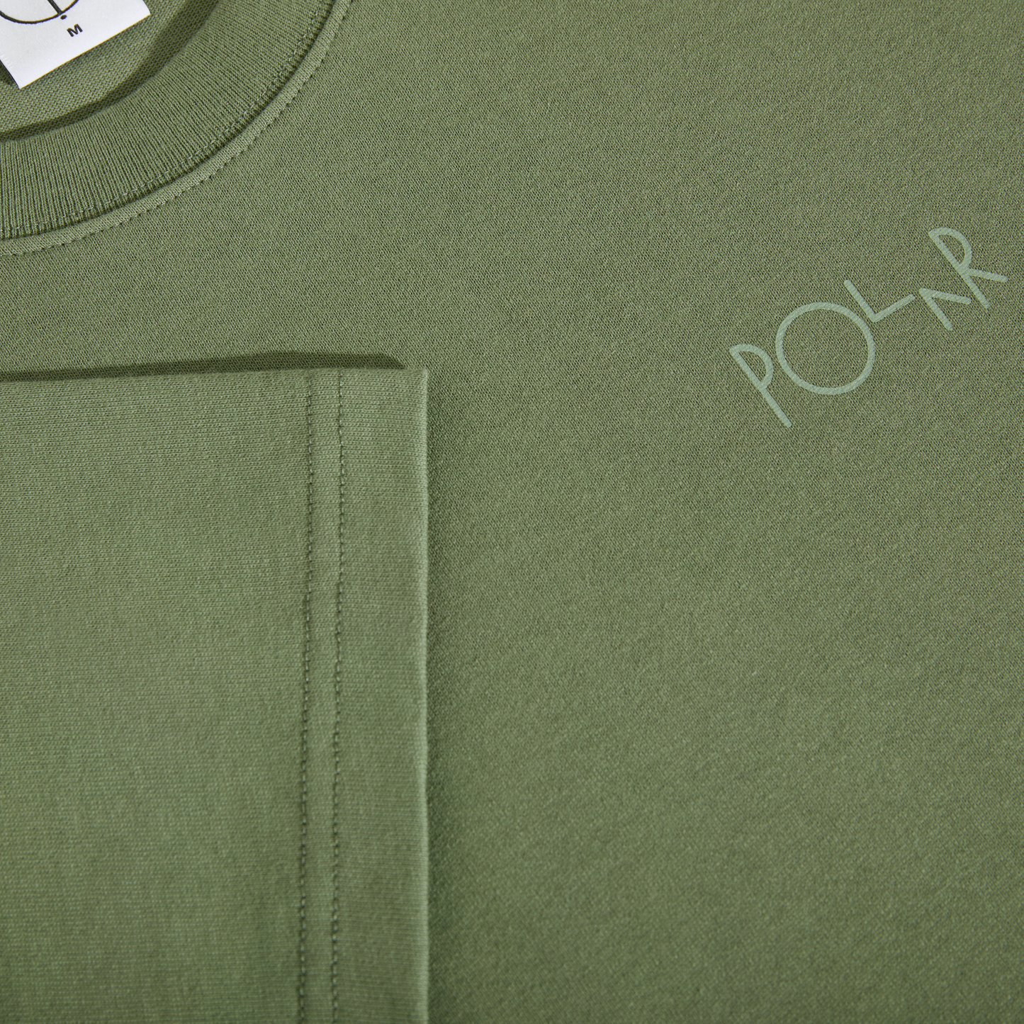Polar - Contrast Tee Stroke Logo Moss Green