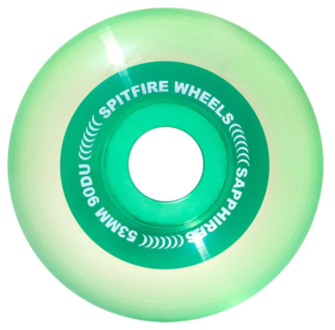 Spitfire - Sapphire 90A Clear/Green 53mm
