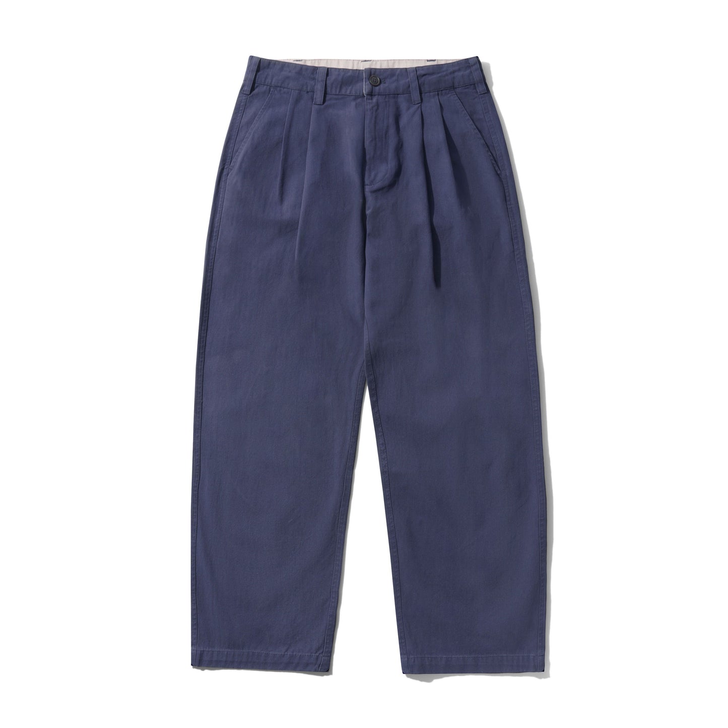 Butter Goods - Pleated Trousers Washed Navy