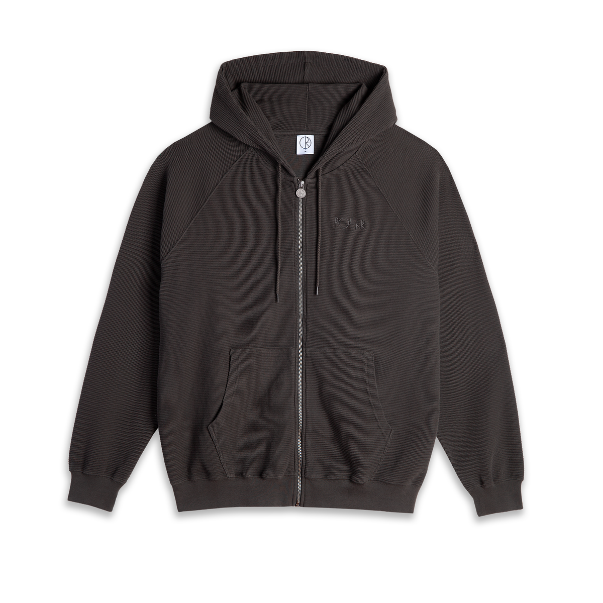 Polar - Waffle Zip Hoodie Dirty Black