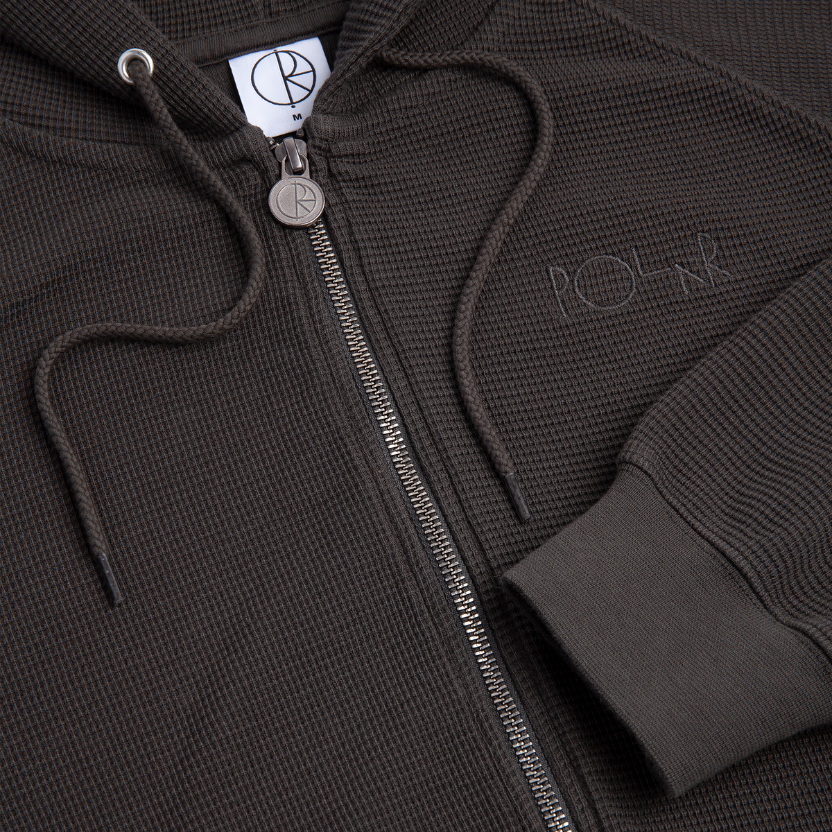 Polar - Waffle Zip Hoodie Dirty Black