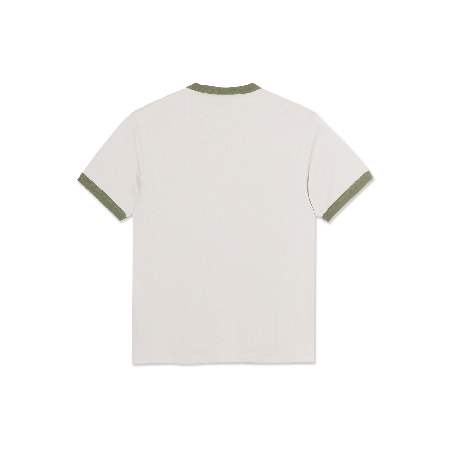 Polar - Ringer Tee Pale Taupe/Army Green