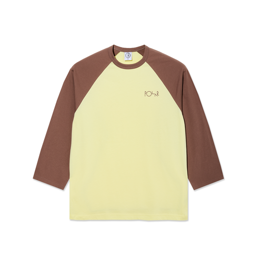 Polar - 3/4 Sleeve Tee Cinnamon / Light Yellow