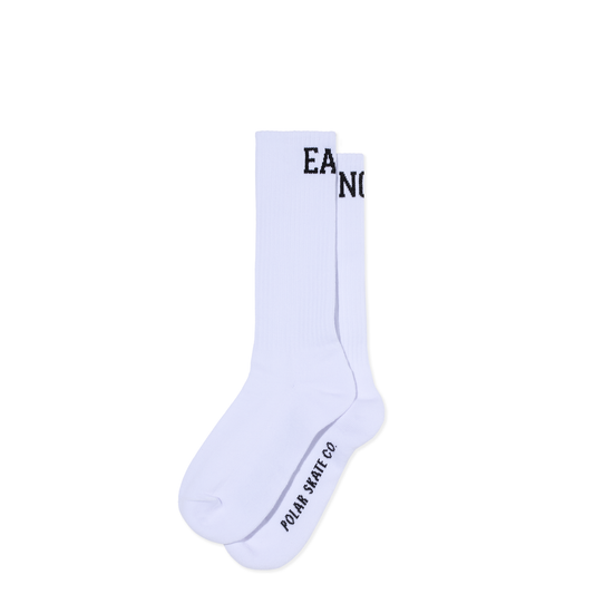 Polar - Rib Socks Easy Now White (Long)