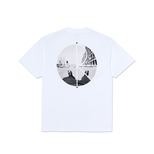 Polar - Fill Logo Tee Happy Sad White