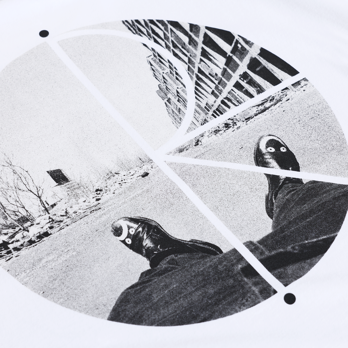 Polar - Fill Logo Tee Happy Sad White