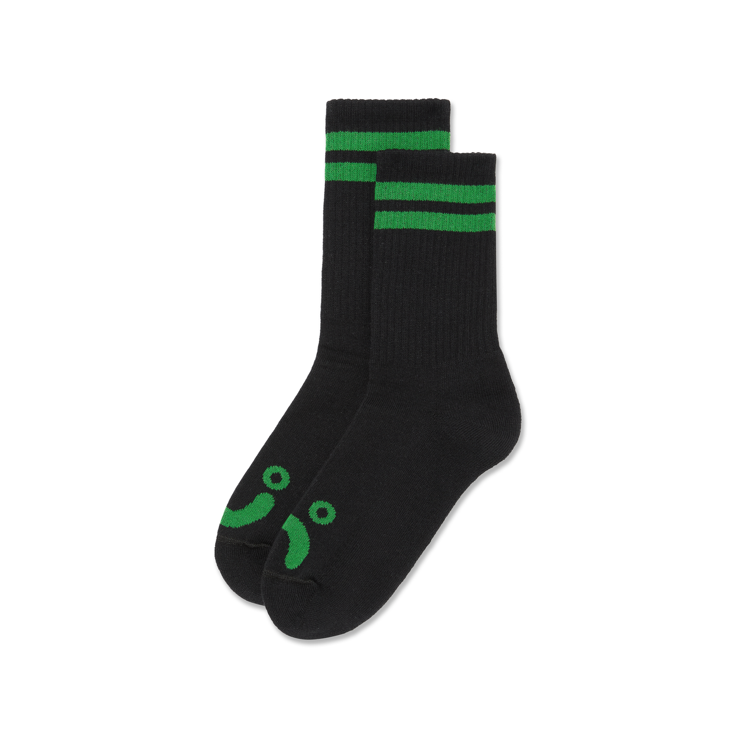 Polar - Rib Socks Happy Sad Black/Green
