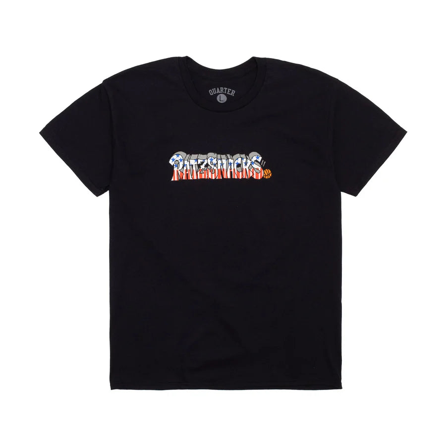 Quartersnacks - Rat Ratz Script Tee Black