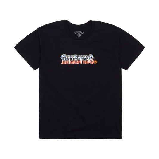 Quartersnacks - Rat Ratz Script Tee Black