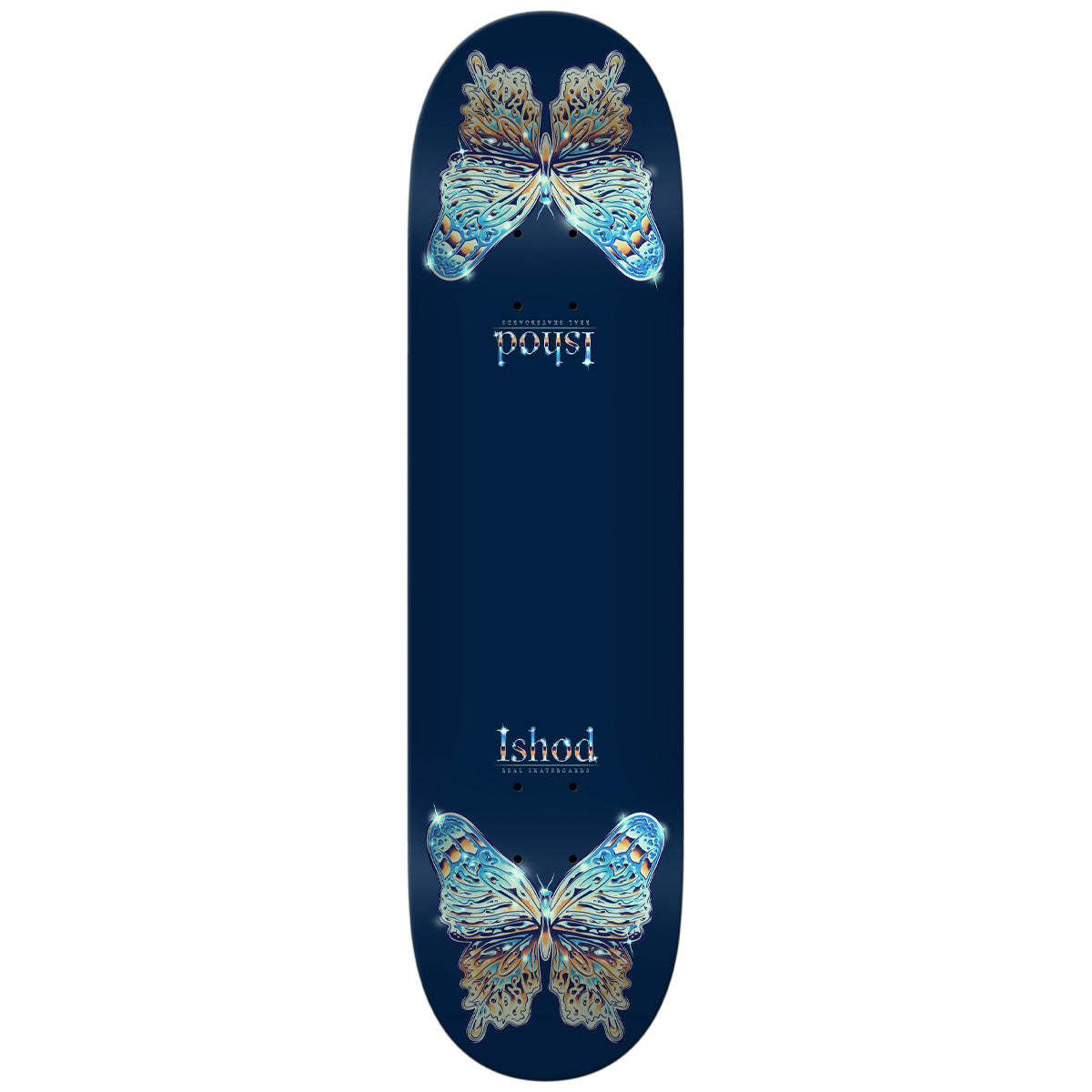 Real Skateboards - Ishod Mariposa Chrome Redux Twin Tail 8.25"