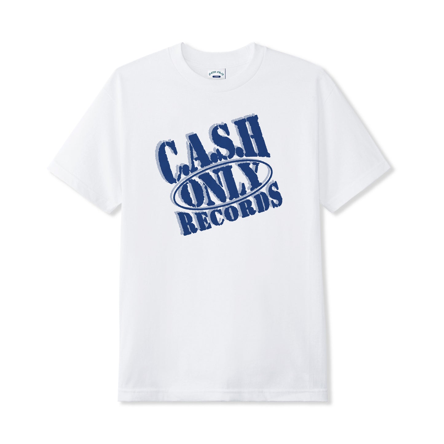 Cash Only - Records Tee White