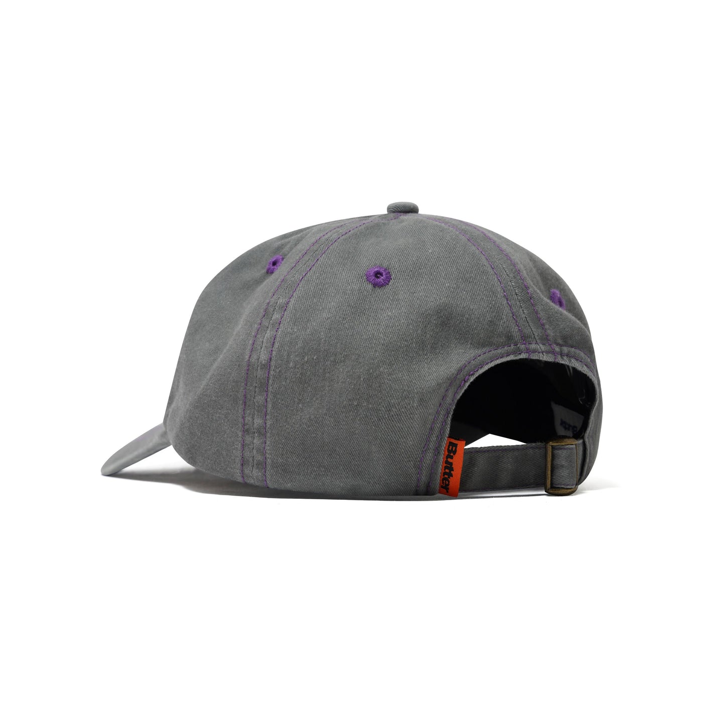 Butter Goods - Rounded Logo 6 Panel Cap Washed Grey